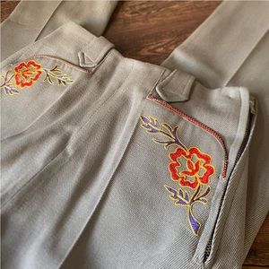 50s wool western pants